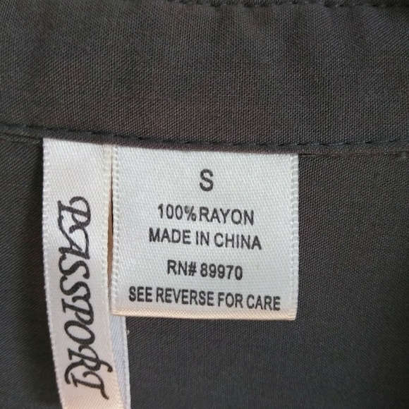 Army Button Up Top - Picture 4 of 4